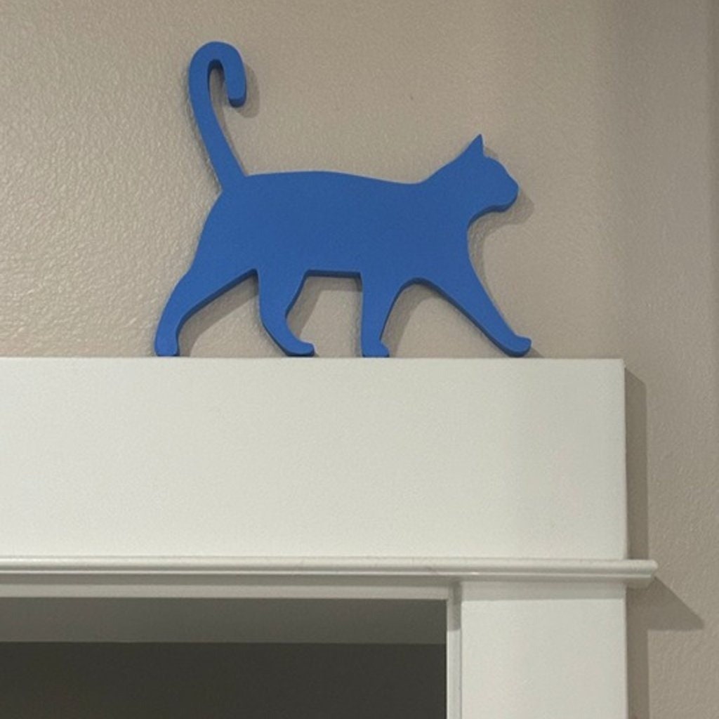 Magnificent Amur - Running Cat Door Topper - Made in USA - BatCountryCraftsUSA