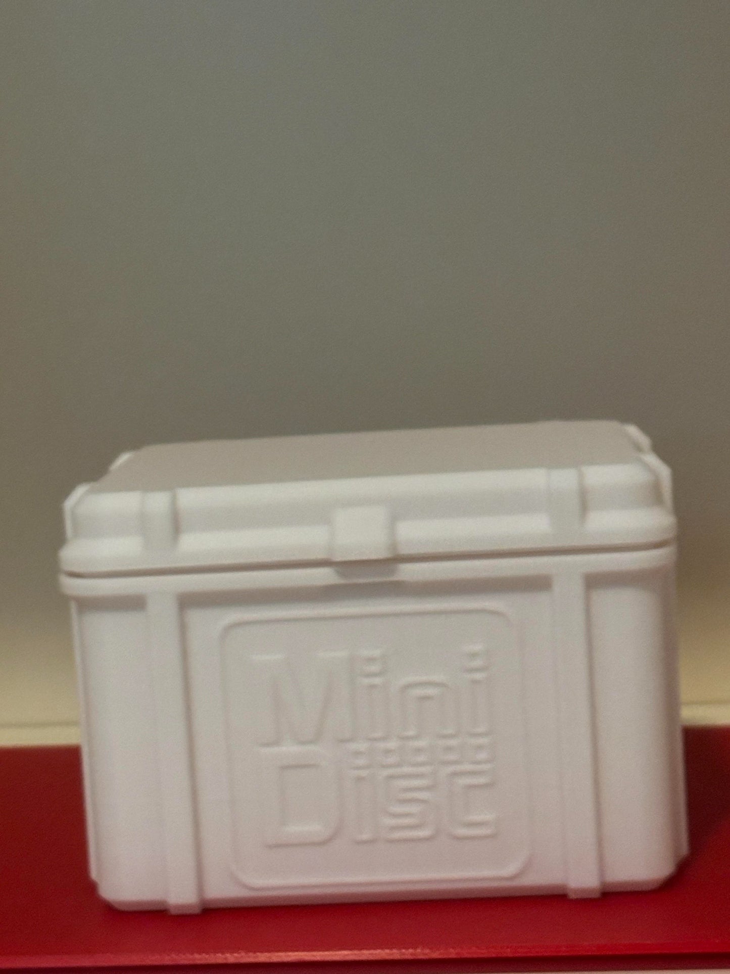 Vintage-Style Minidisc Storage Box | Holds 20 MDs | Protective Case for Collectors