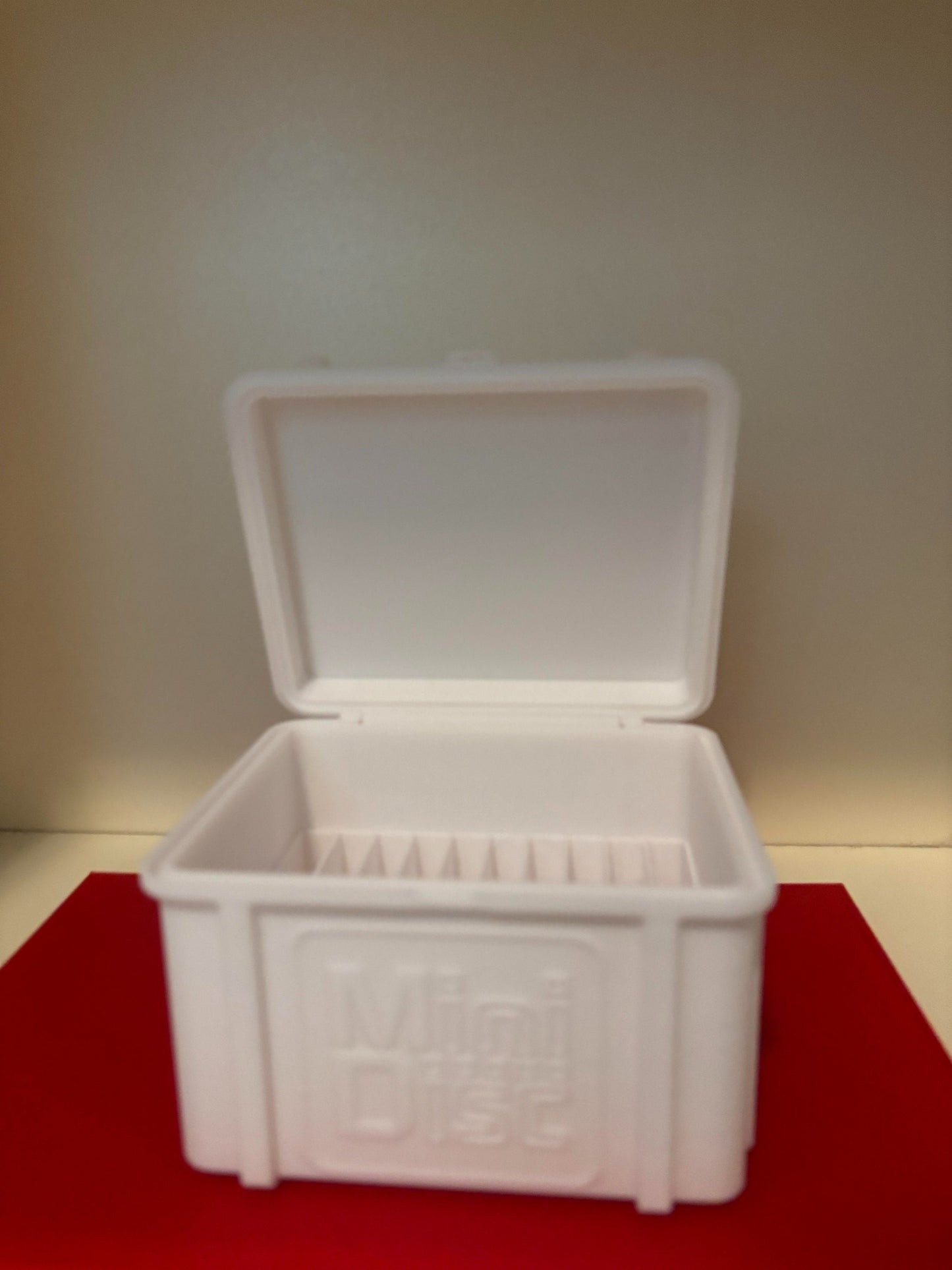 Vintage-Style Minidisc Storage Box | Holds 20 MDs | Protective Case for Collectors