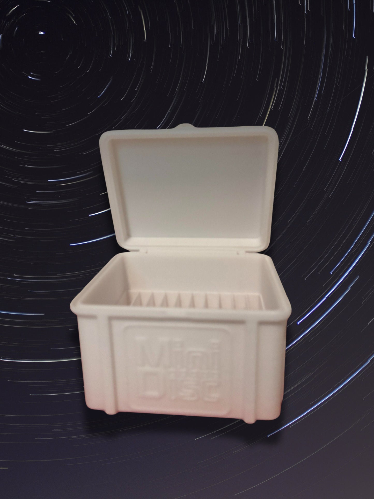 Vintage-Style Minidisc Storage Box | Holds 20 MDs | Protective Case for Collectors