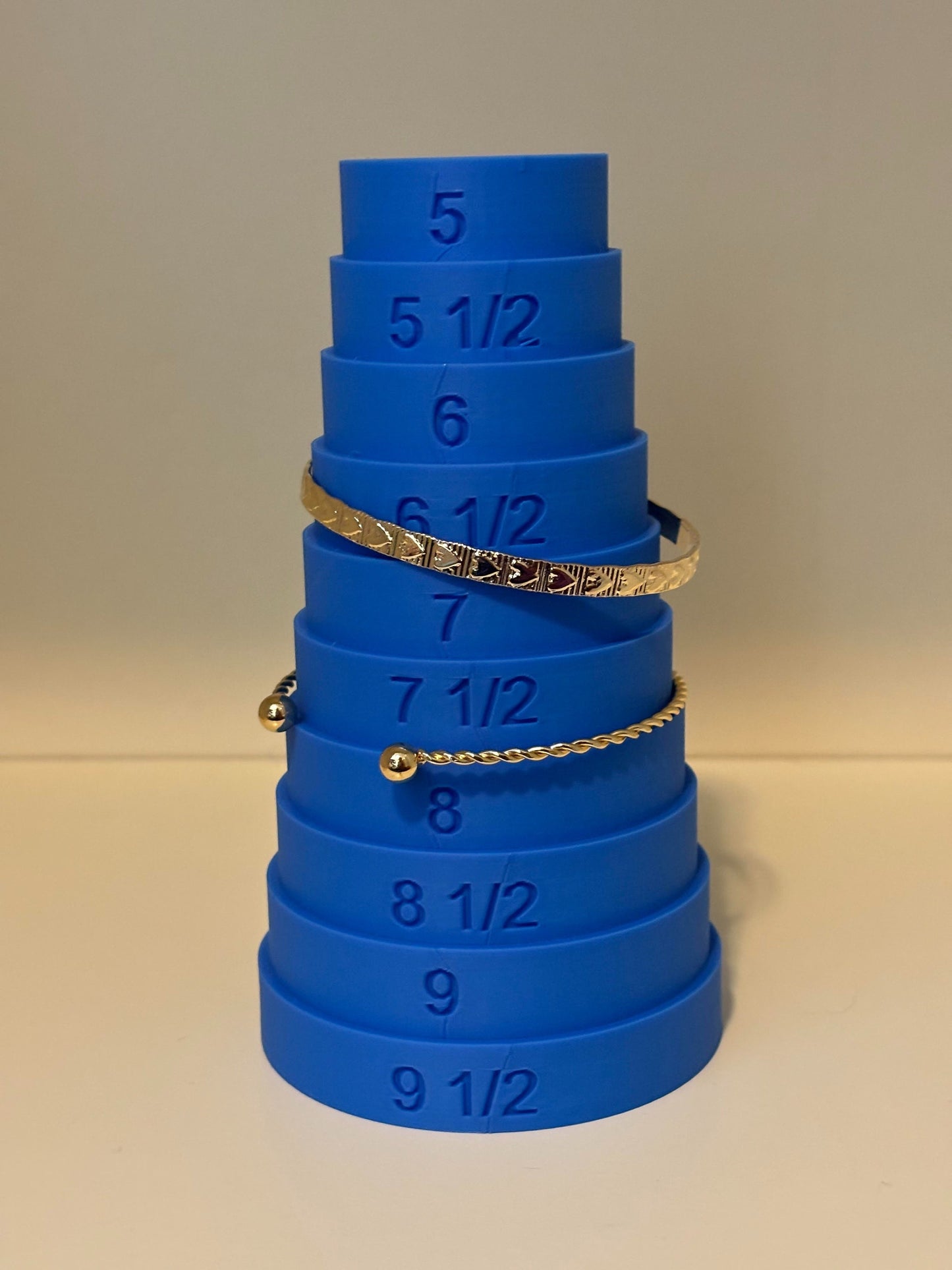 Bracelet Sizer Tool Bangle Gauge 5-9" DIY Jewelry Making Sizer Royal Blue