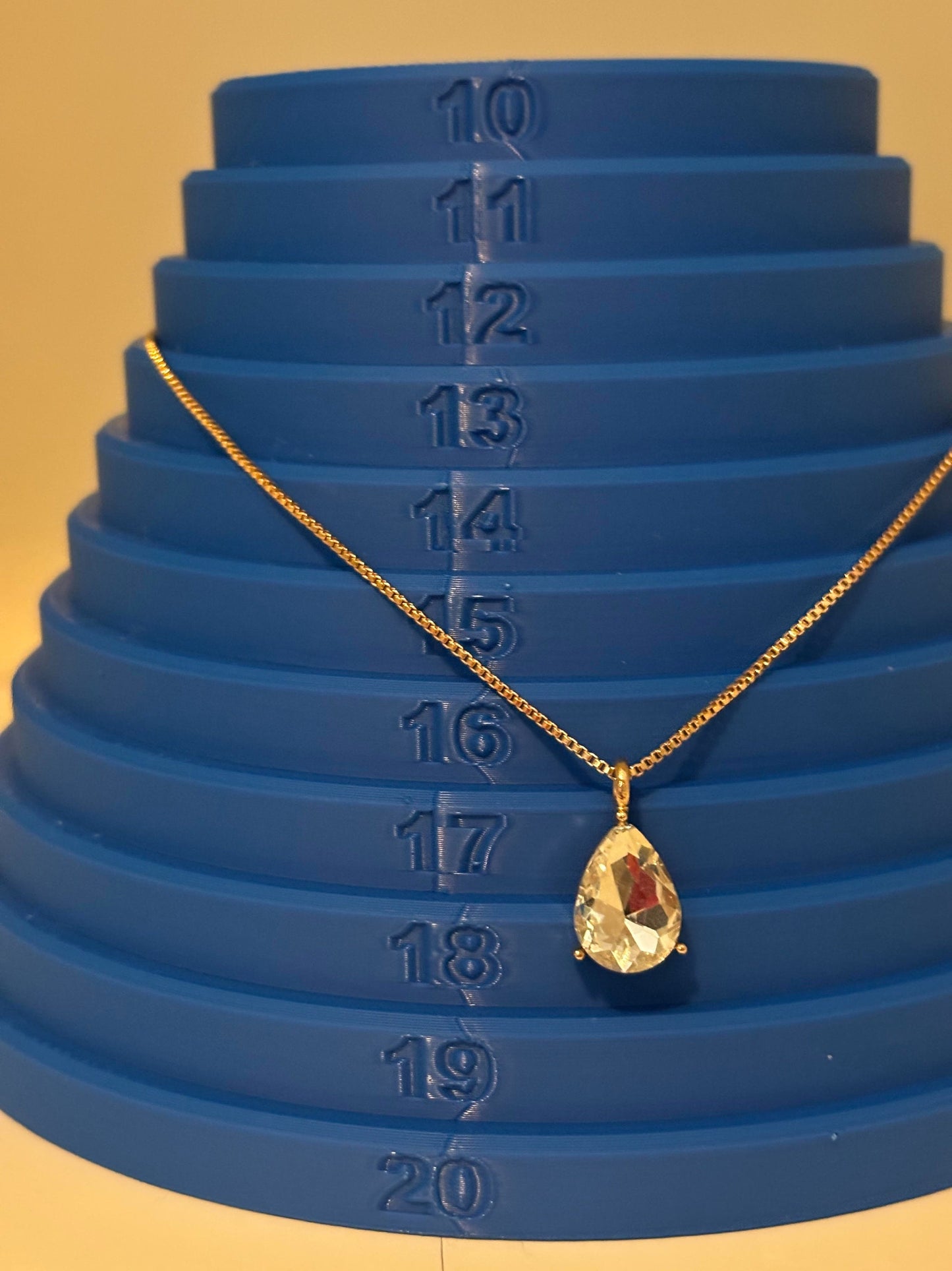 Royal Blue Necklace Sizer 10-20" | Jewelry Length Measuring Tool