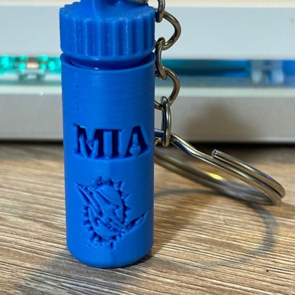 MIA Miami Party Pill Bottle Keychain | Made in USA - BatCountryCraftsUSA