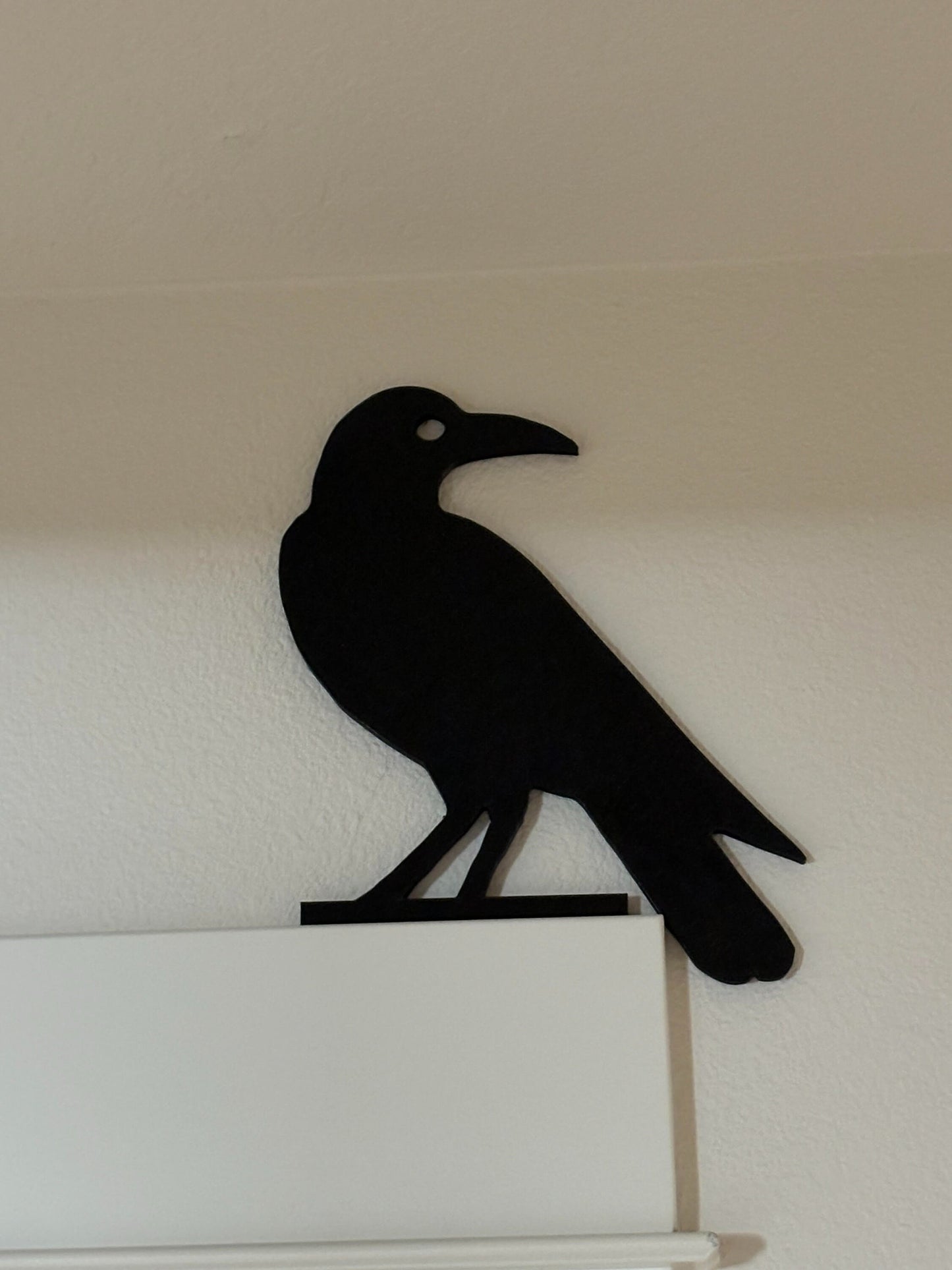 Crow door topper deep black