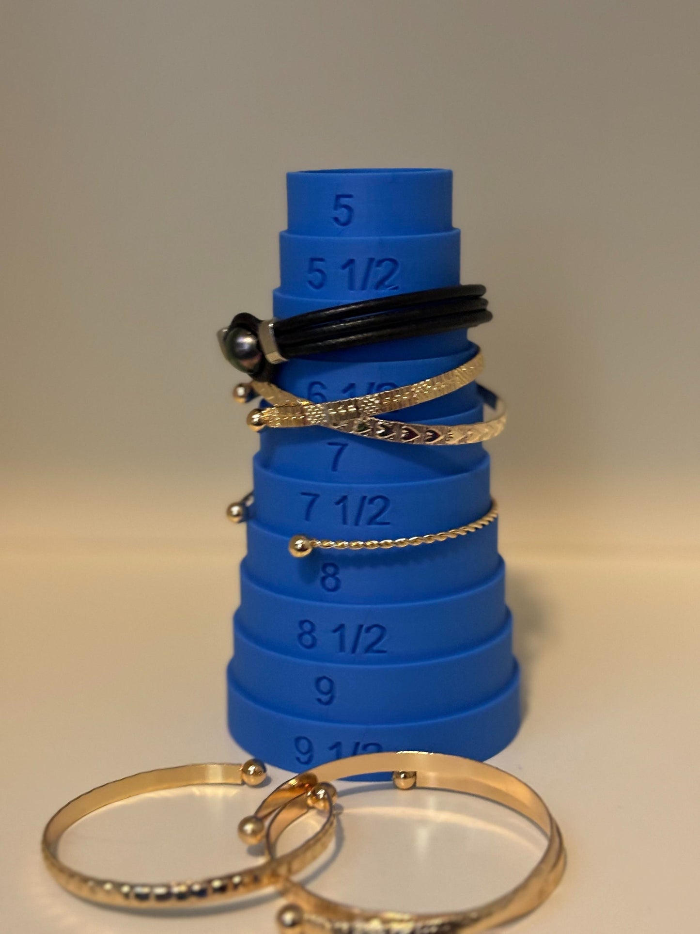 Bracelet Sizer Tool Bangle Gauge 5-9" DIY Jewelry Making Sizer Royal Blue