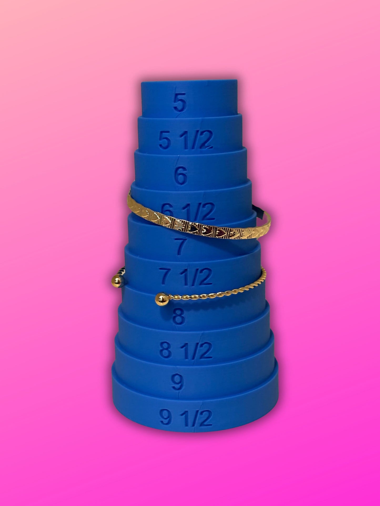 Bracelet Sizer Tool Bangle Gauge 5-9" DIY Jewelry Making Sizer Royal Blue