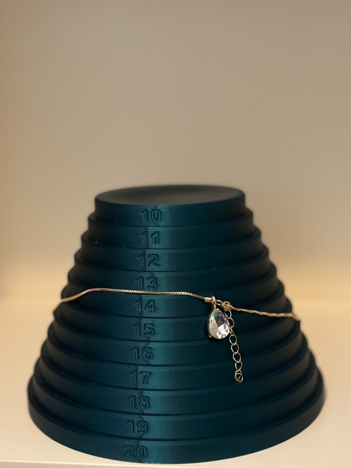 Metallic Green Necklace Sizer | Jewelry Length Measuring Tool 10-20" - BatCountryCraftsUSA