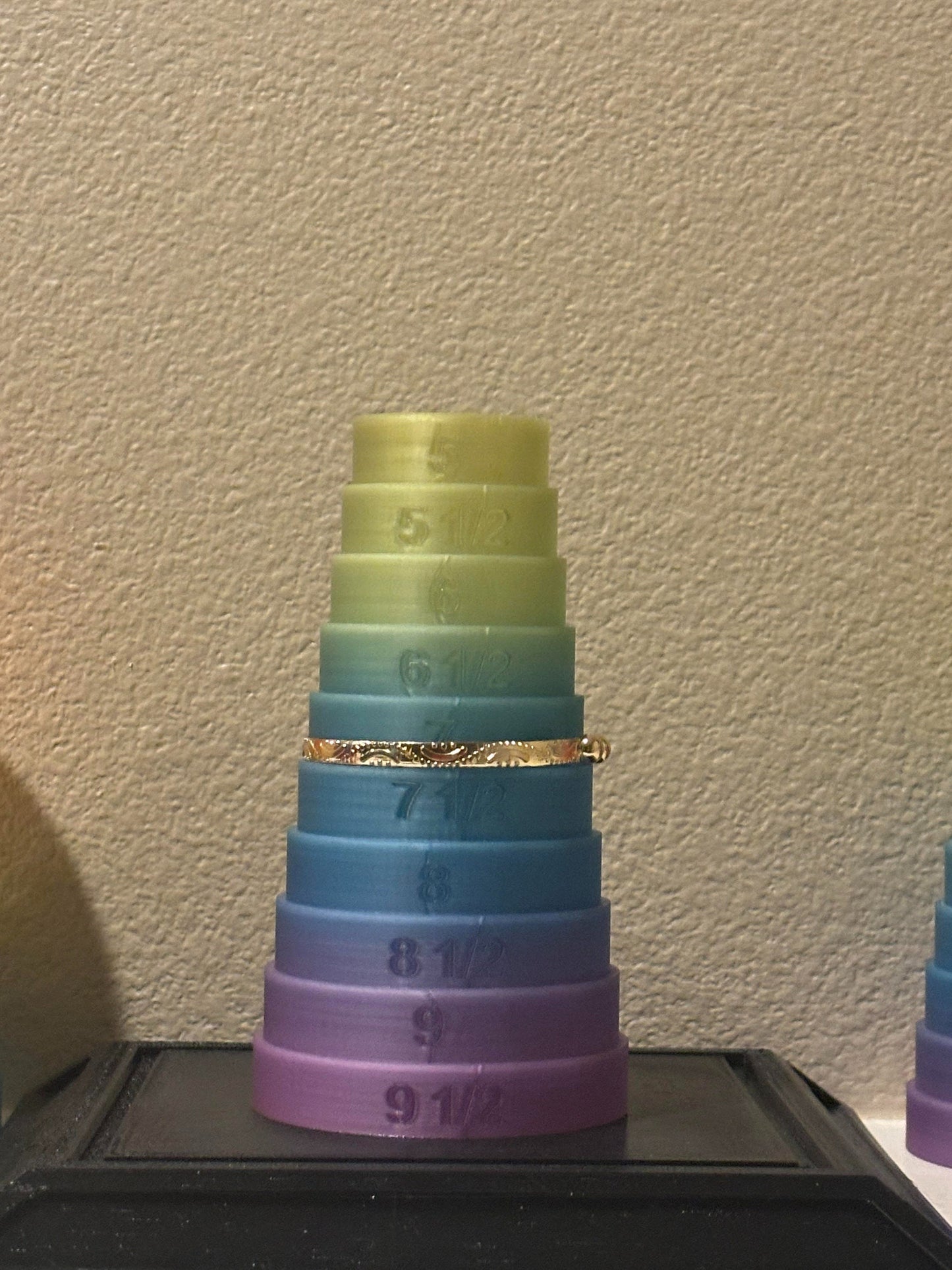 Bracelet Sizer Mandrel - Limited Edition Rainbow Pattern Jewelry Tool One of a Kind Limited Run No Two Tools the Same - BatCountryCraftsUSA
