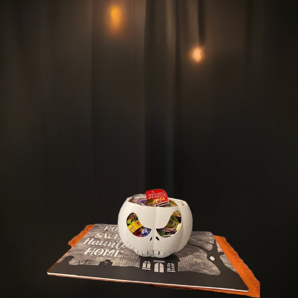 Pumpkin Halloween Candy Bowl | Spooky Treat Holder | Gothic Decor 2025 - BatCountryCraftsUSA