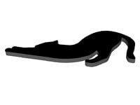 Spooky Halloween Black Cat Stretching Door Topper | Eerie Feline Decor | Elegant Accent 2025 - BatCountryCraftsUSA