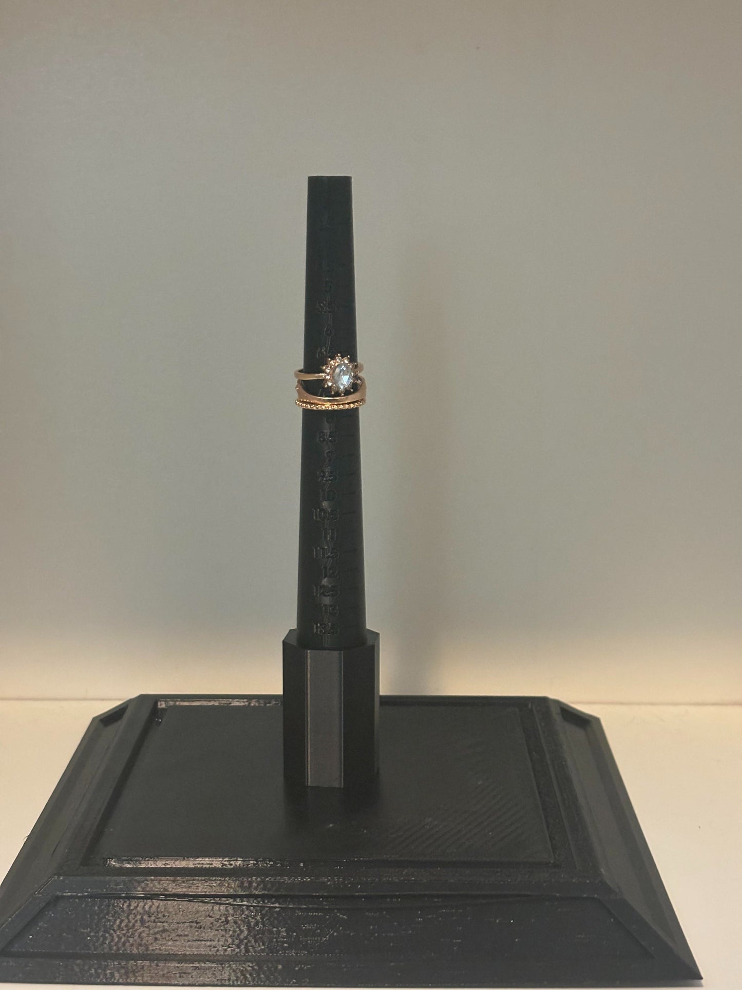 Jet Black Ring Size Tool: Jet Black Finger Gauge for DIY Jewelry Sizing