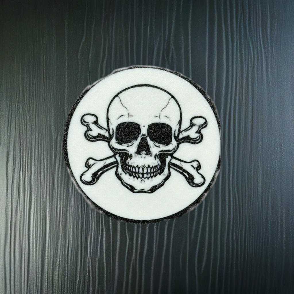 Skull Coasters | Gothic Drink Coasters | Halloween Decor | Unique Gift Idea | Macabre Home Accessories - BatCountryCraftsUSA