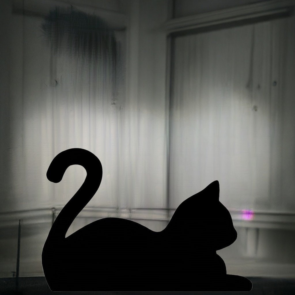 Halloween Black Cat Door Topper Sitting | Spooky Home Decor | Feline Accent 2025 - BatCountryCraftsUSA