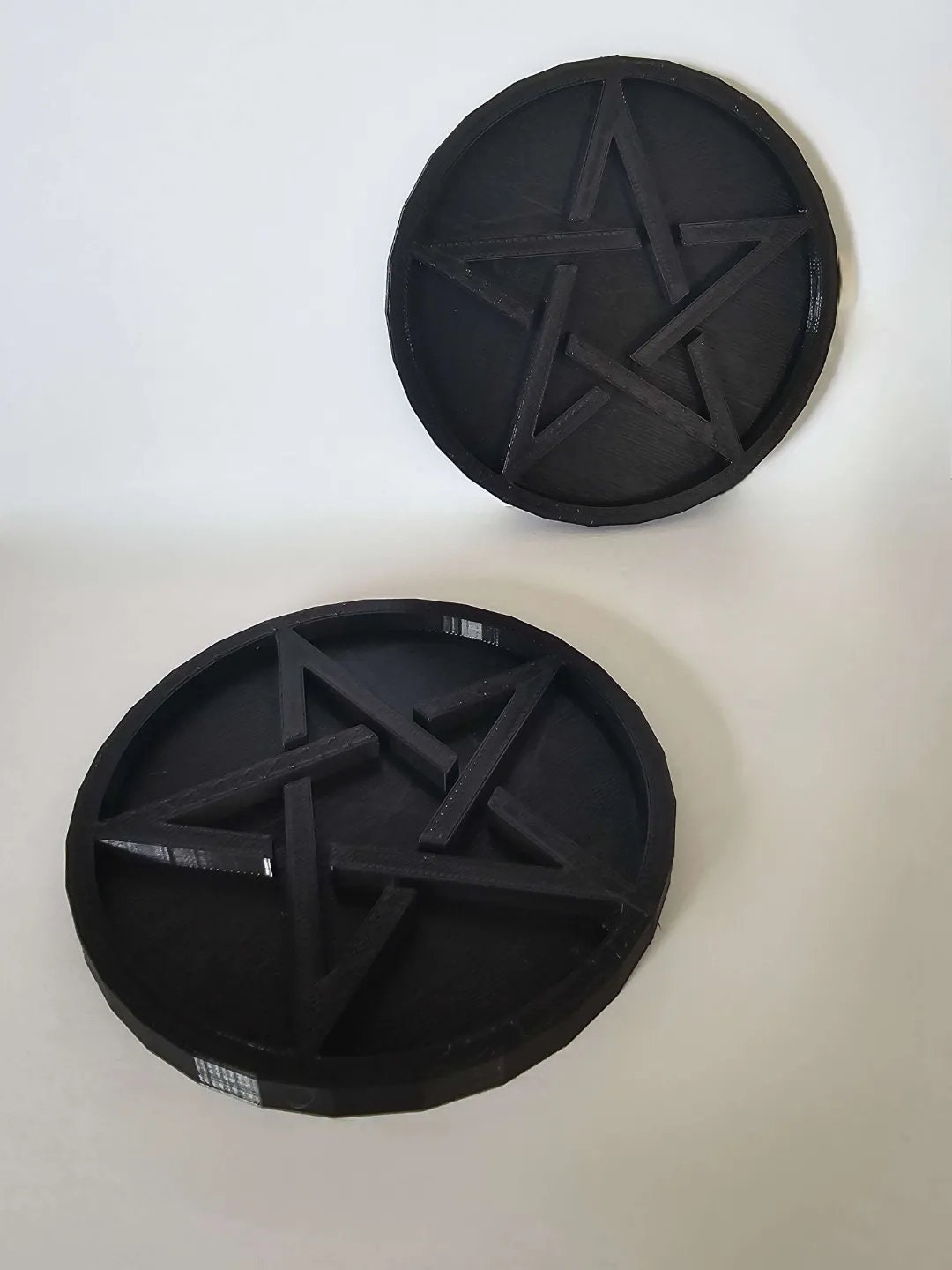 Pentagram Coasters - Gothic Drinkware for Spooky Vibes - BatCountryCraftsUSA