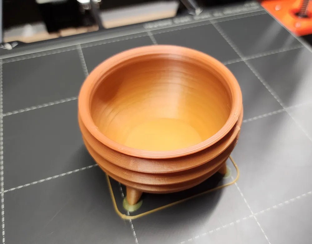 Groovy Cauldron with Feet - No Supports Needed for Fun Halloween Decor - BatCountryCraftsUSA