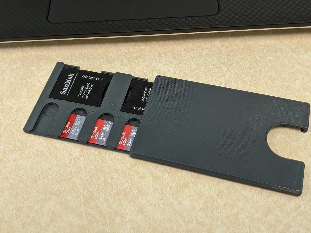 Compact SD/MicroSD Card Case | Credit Card Sized Storage for Memory Cards | Raspberry Pi Compatible - BatCountryCraftsUSA