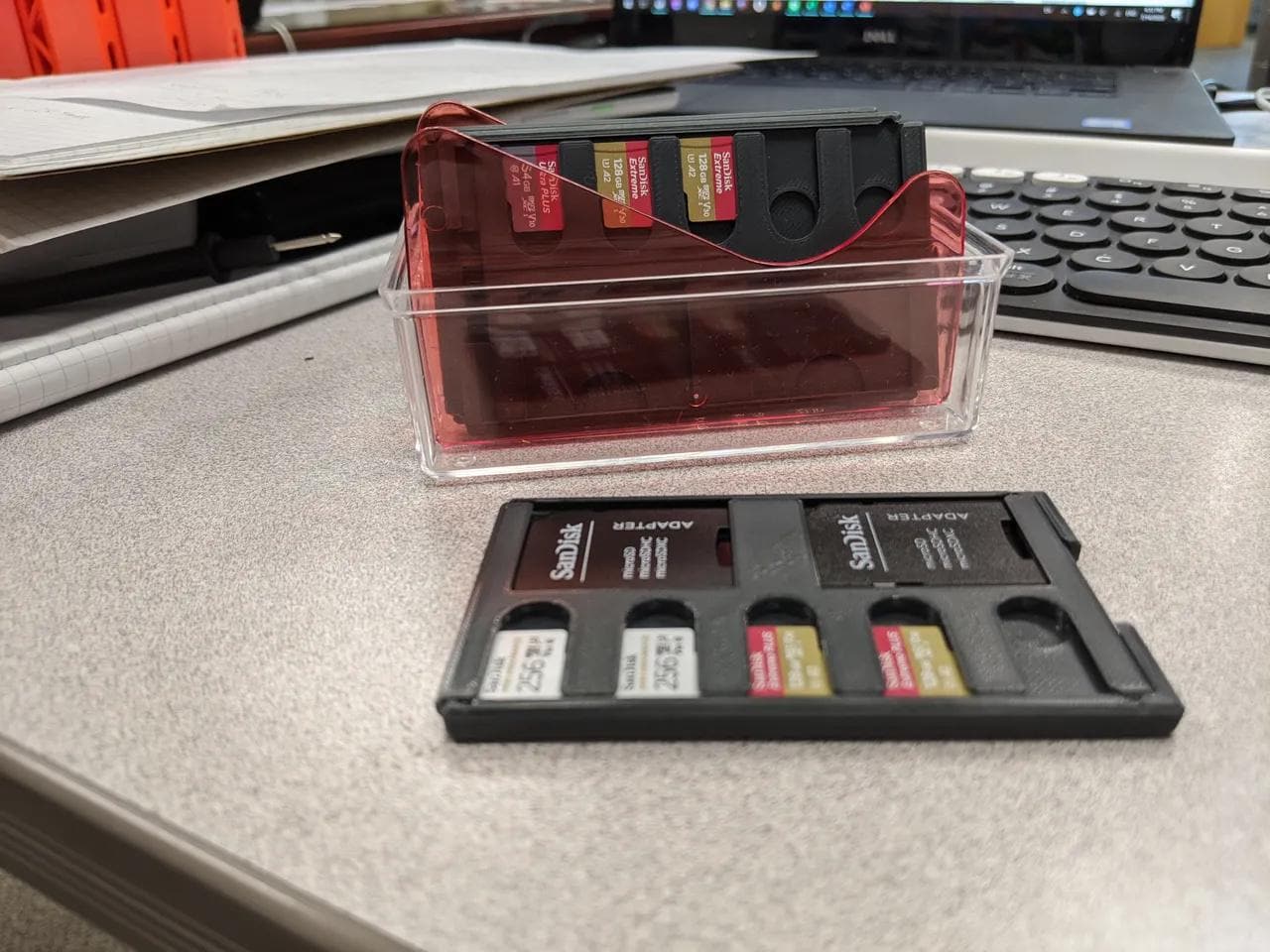 Compact SD/MicroSD Card Case | Credit Card Sized Storage for Memory Cards | Raspberry Pi Compatible - BatCountryCraftsUSA
