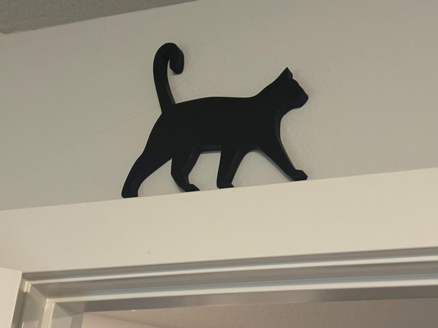 Walking Black Cat Family Door Topper Set of 3 | Halloween Cat Décor | Door Frame Toppers | Black Cat Shelf Décor | Multiple Sizes - BatCountryCraftsUSA