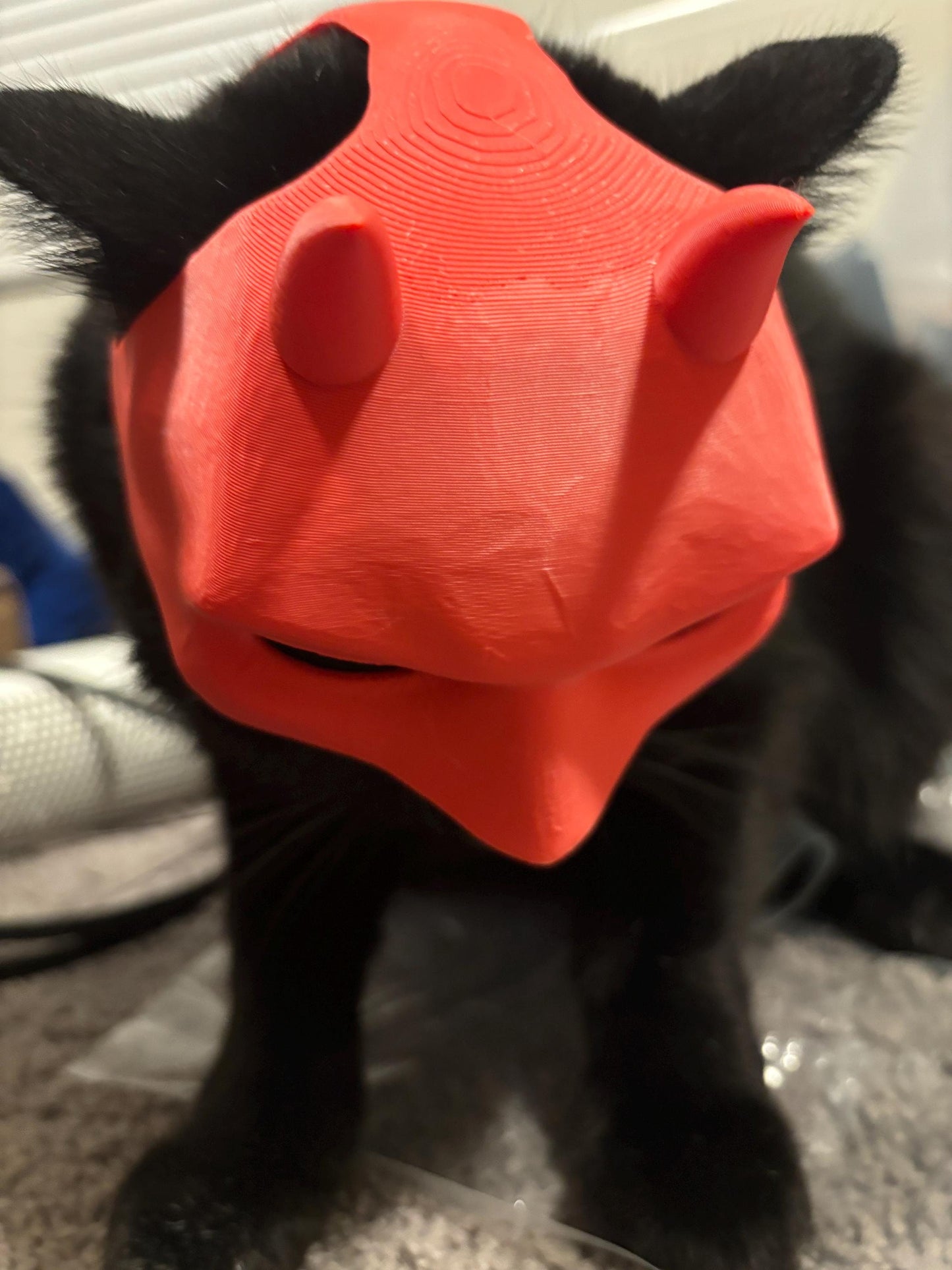 devil cat mask