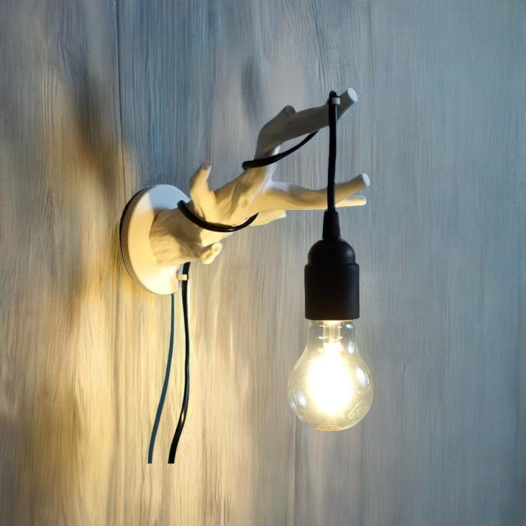 Enchanted Oak Branch ~ Wall Lamp Nature Inspired ~ Light Fixture Rustic Tree Sconce Woodland ~ Home Decor ~ Forest Lighting Accent - BatCountryCraftsUSA