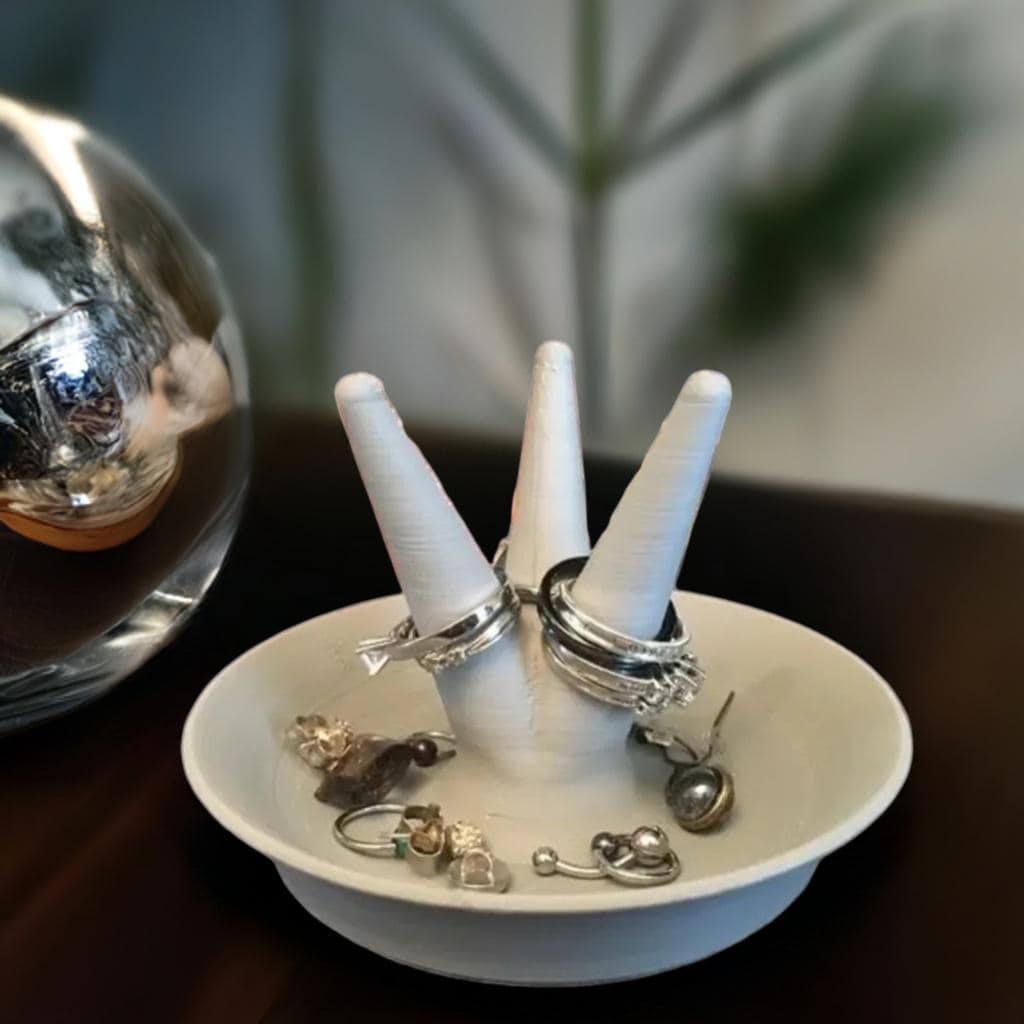 Ring and Jewelry Dish – Stylish Catch-All Tray for Rings, Earrings, & Small Accessories - BatCountryCraftsUSA