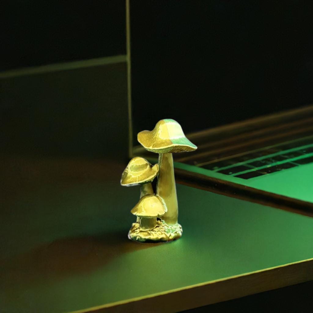 Magical Desktop Mushroom Woodland Office Decor Forest Inspired Desk Art Nature Accent Piece Enchanted Fungi Display - BatCountryCraftsUSA