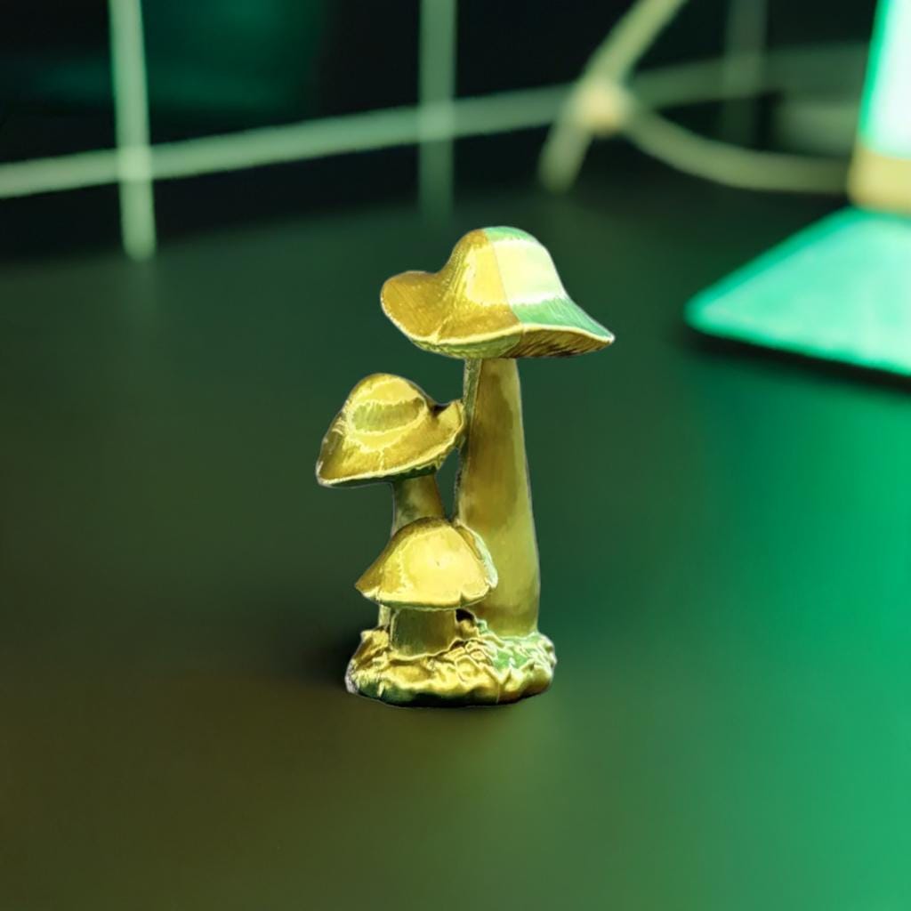 Magical Desktop Mushroom Woodland Office Decor Forest Inspired Desk Art Nature Accent Piece Enchanted Fungi Display - BatCountryCraftsUSA