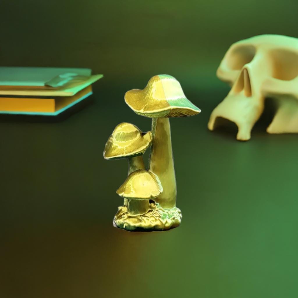 Magical Desktop Mushroom Woodland Office Decor Forest Inspired Desk Art Nature Accent Piece Enchanted Fungi Display - BatCountryCraftsUSA