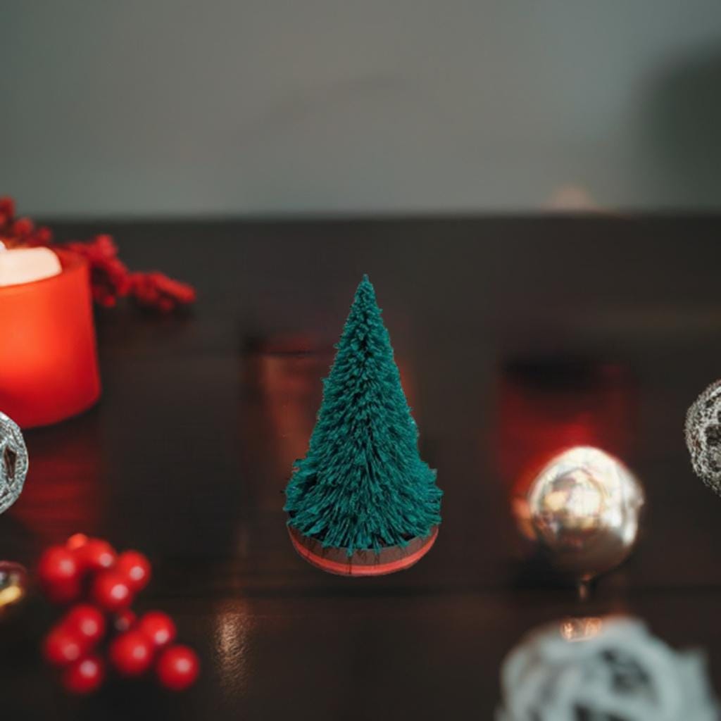 Modern Christmas Tree Decoration Holiday Home Accent Contemporary Winter Decor Minimalist Festive Art Nordic Style Display - BatCountryCraftsUSA