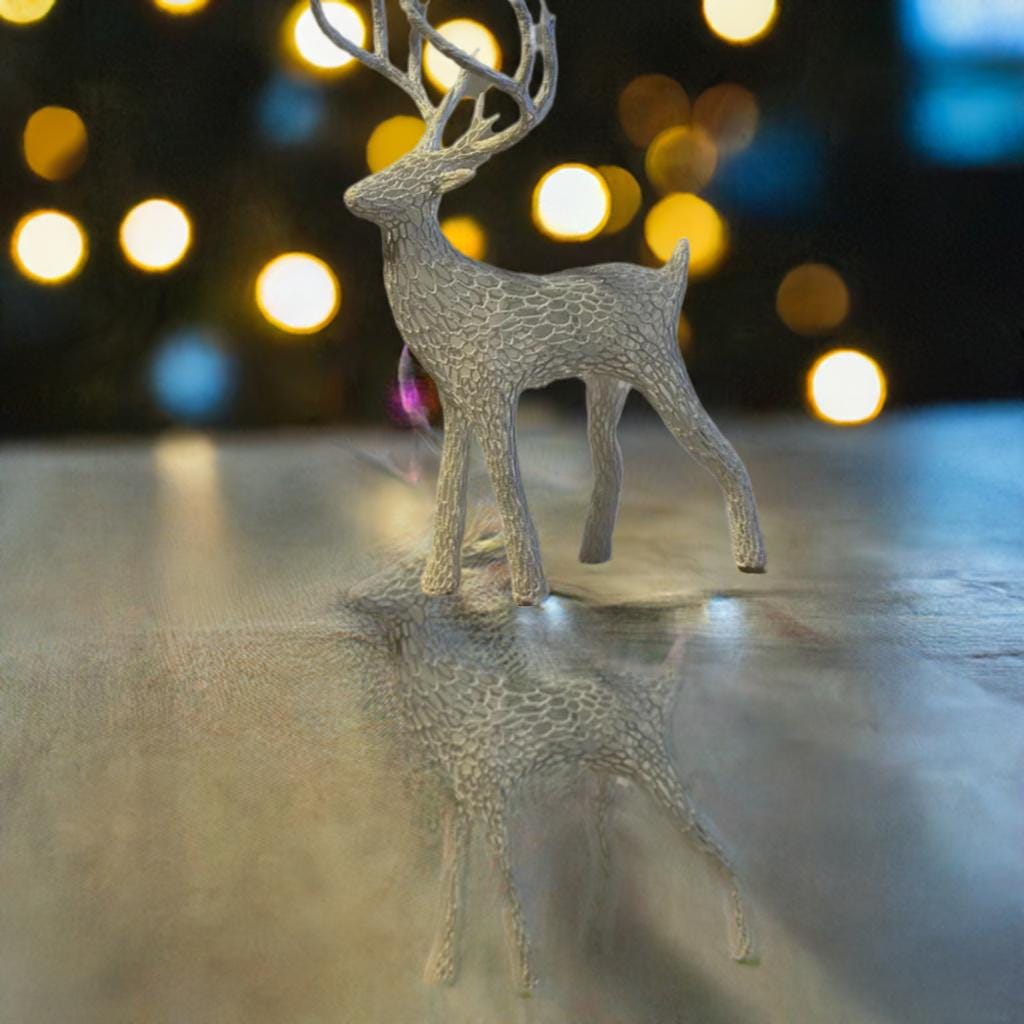 Modern Voronoi Deer Sculpture - Geometric Holiday Art Abstract Christmas Reindeer Contemporary Design - Polygon Art Piece - BatCountryCraftsUSA