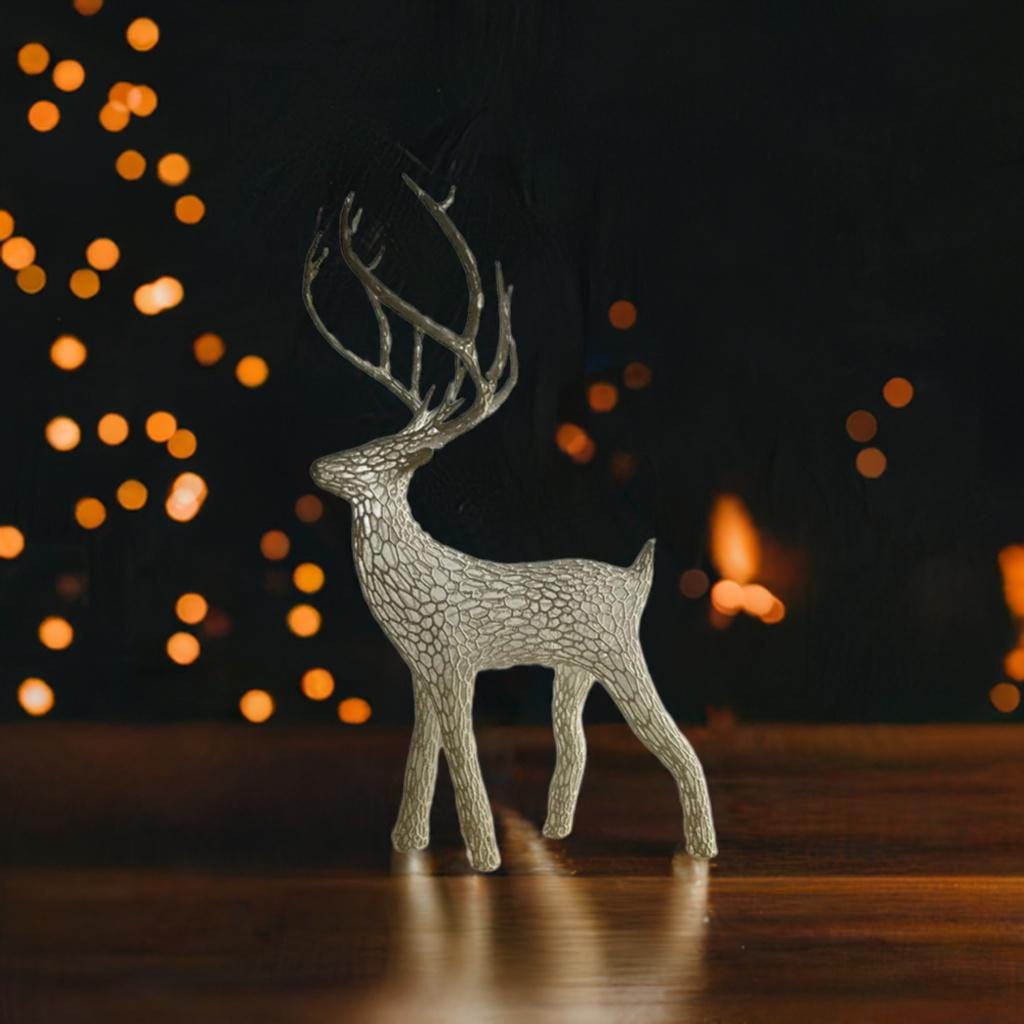 Modern Voronoi Deer Sculpture - Geometric Holiday Art Abstract Christmas Reindeer Contemporary Design - Polygon Art Piece - BatCountryCraftsUSA