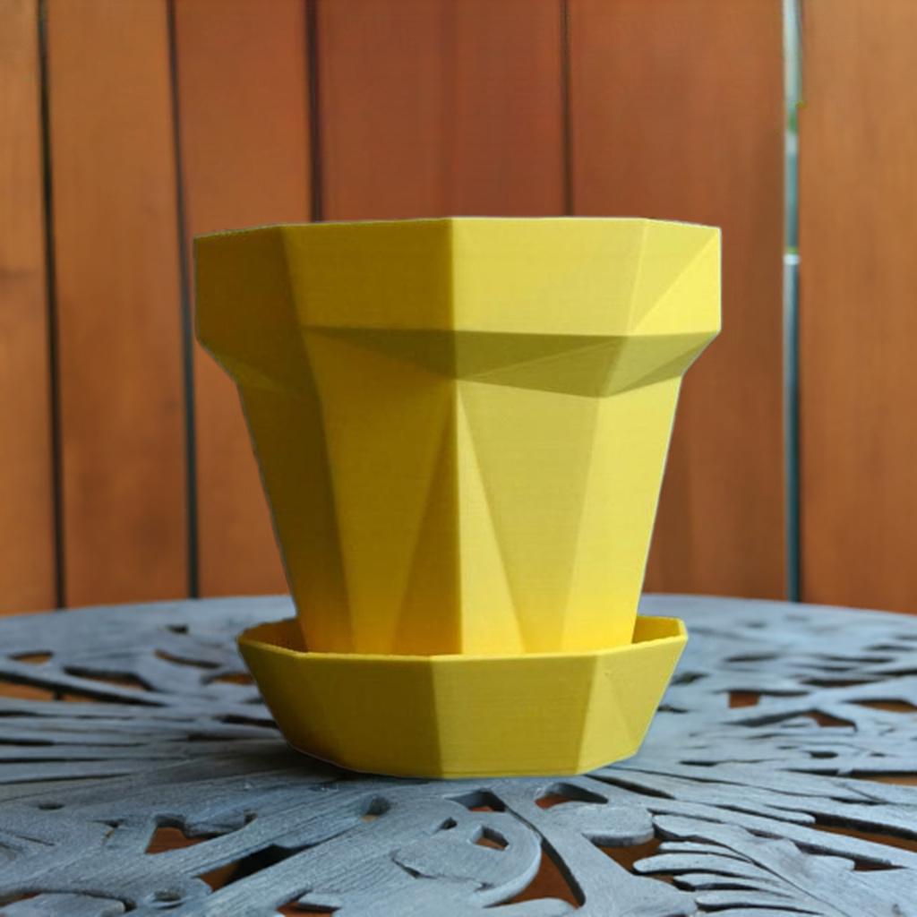 Glitch Planter | Modern Plant Pot | Tech Decor | Geek Garden Gift | Cyber Home Art | Unique Plant Stand - BatCountryCraftsUSA