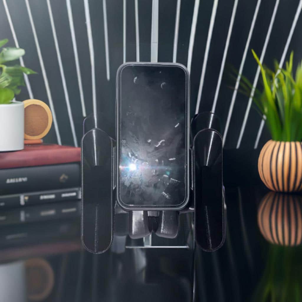 Phone Speaker Stand & Charger Dock | Natural Sound Amplifier | Desk Phone Holder | Audio Booster | Office Phone Stand - BatCountryCraftsUSA