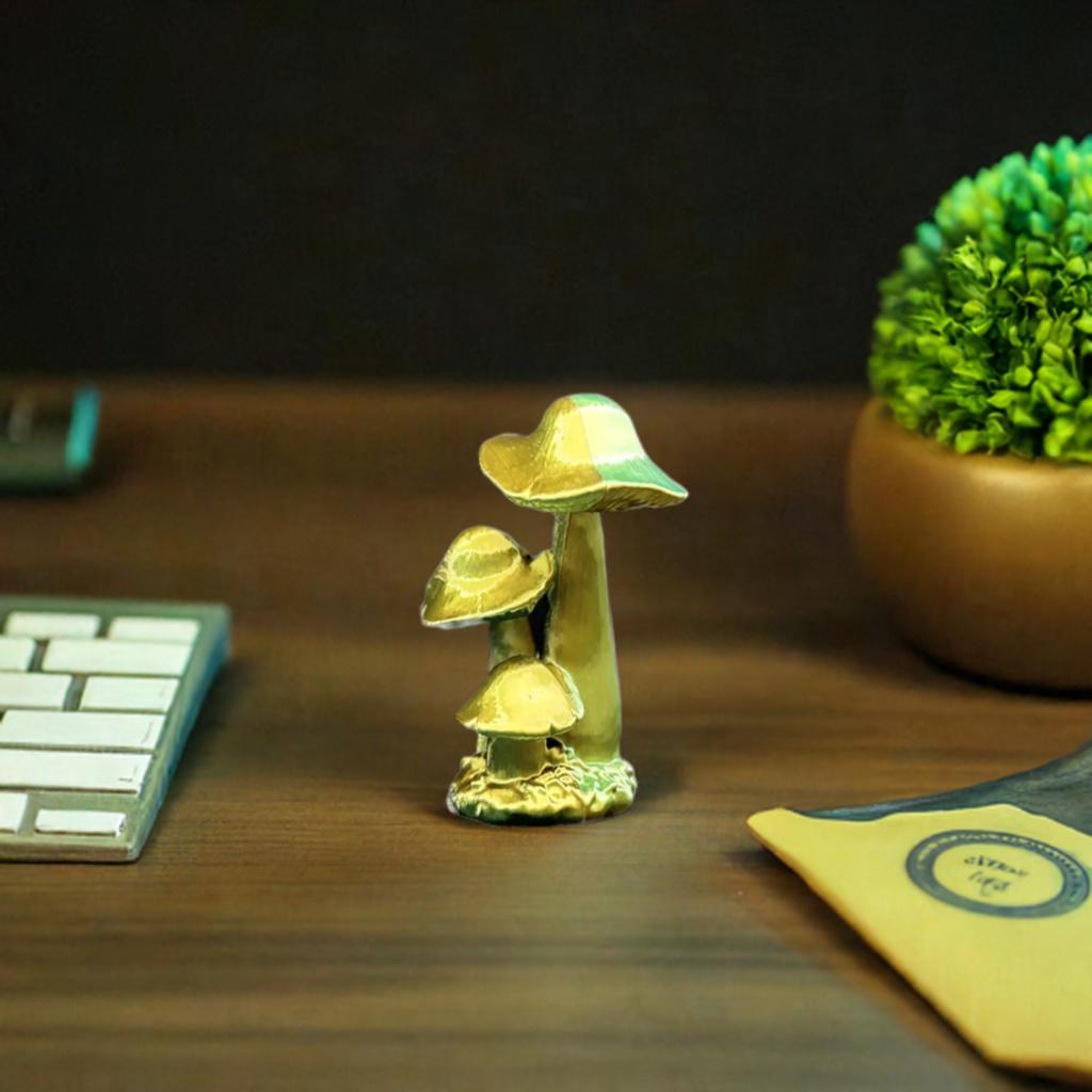 Magical Desktop Mushroom Woodland Office Decor Forest Inspired Desk Art Nature Accent Piece Enchanted Fungi Display - BatCountryCraftsUSA