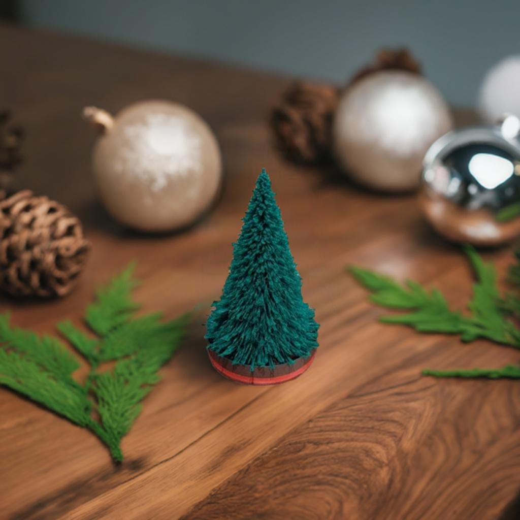 Modern Christmas Tree Decoration Holiday Home Accent Contemporary Winter Decor Minimalist Festive Art Nordic Style Display - BatCountryCraftsUSA