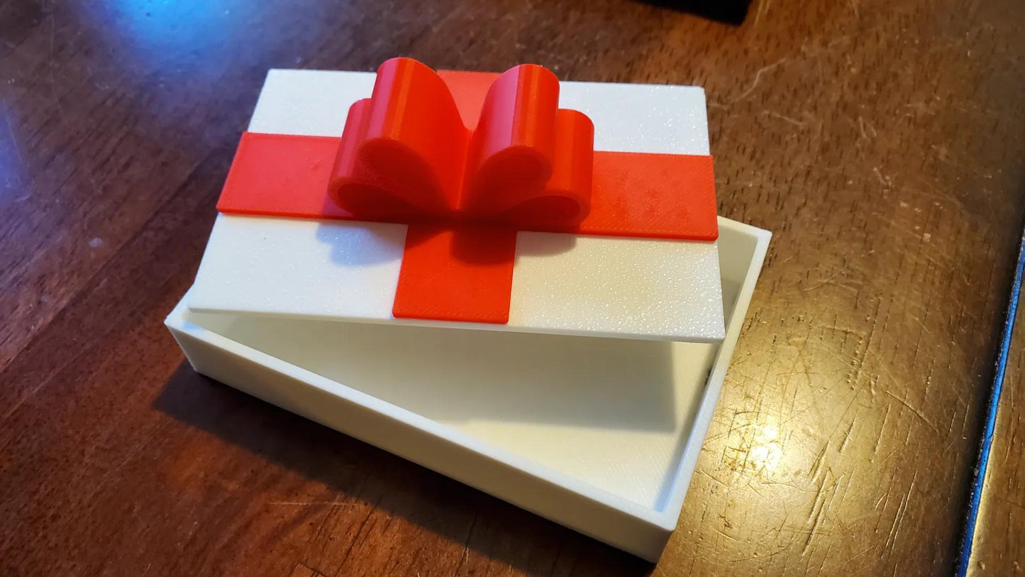 Gift Card Surprise Box - Holiday Money/Card Holder - Special Present Reveal Design Ribbon Gift Box Birthday Christmas Card Presentation - BatCountryCraftsUSA