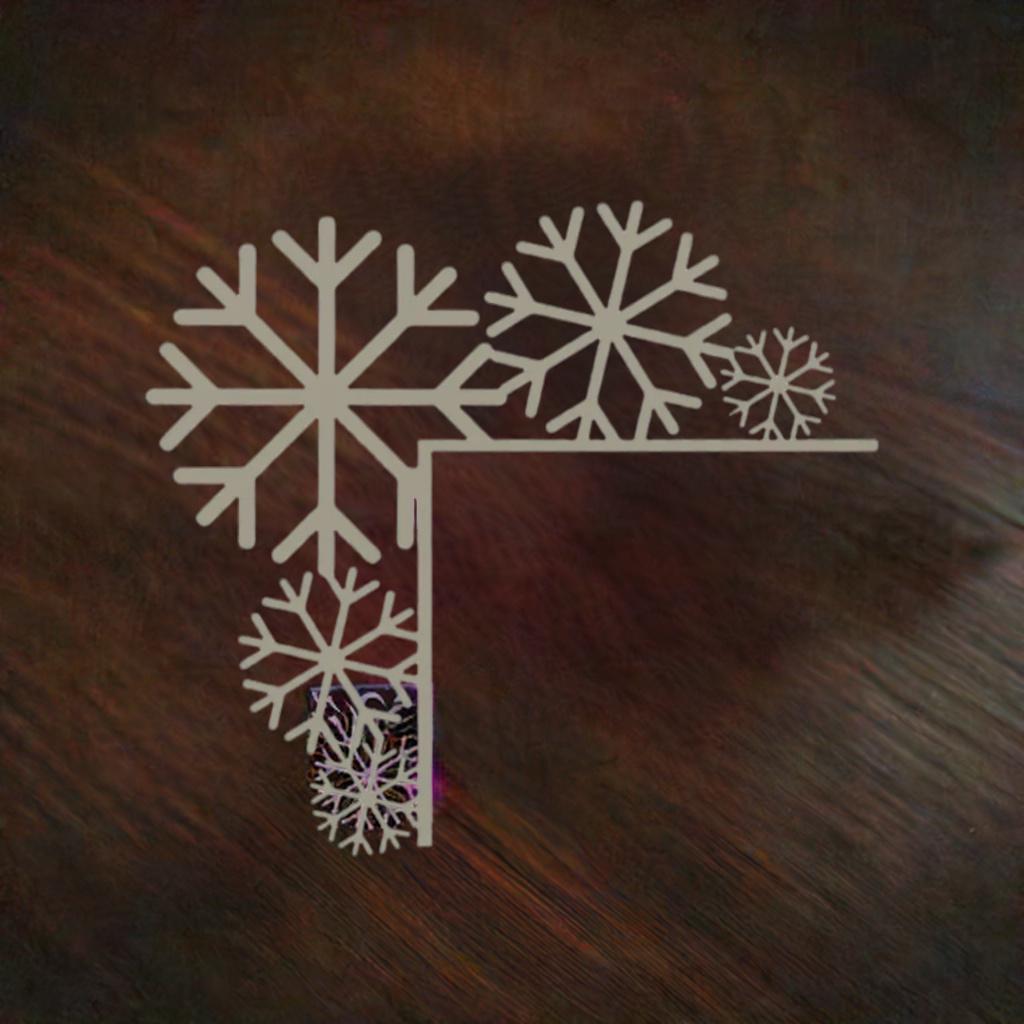 Snowflake Door Corner - Winter Door Frame - Accent Holiday Corner Decoration - Festive Edge Decor Christmas Door Art - Frost Design - BatCountryCraftsUSA