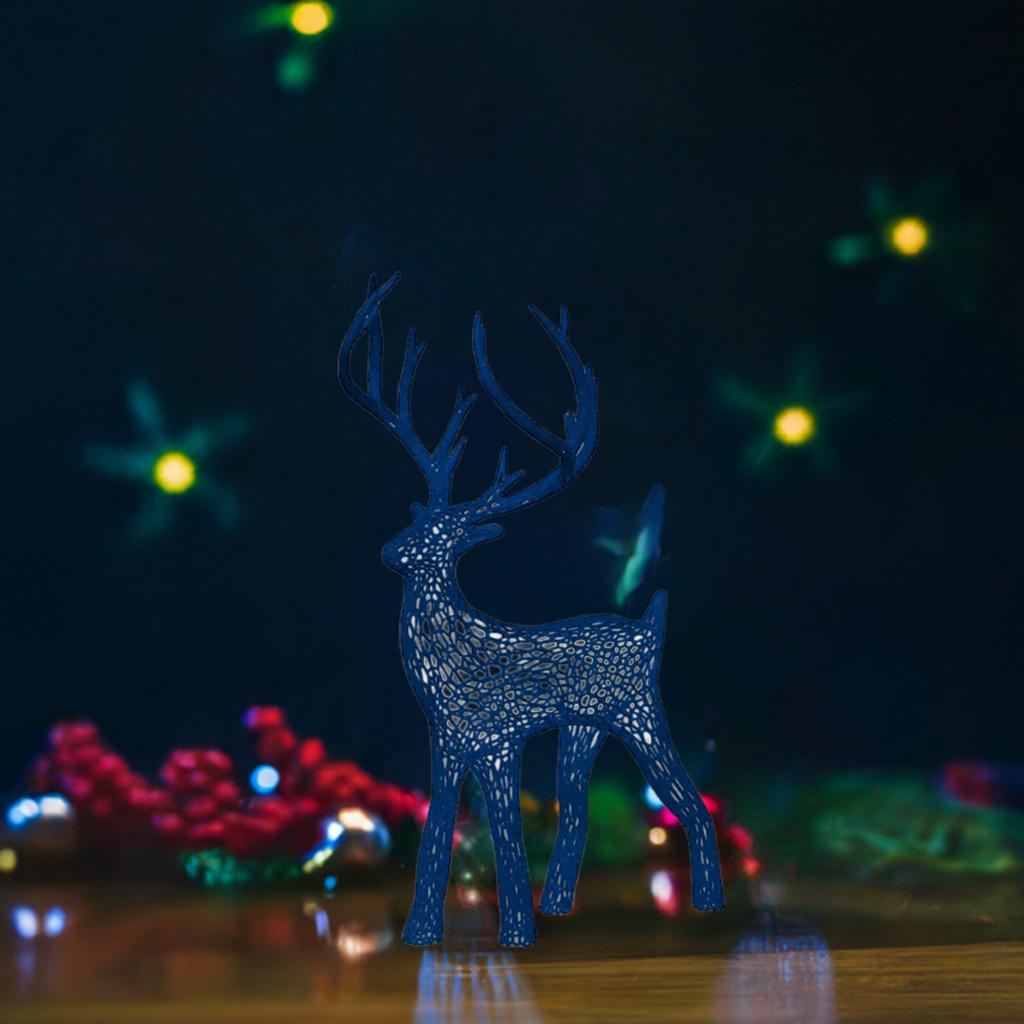 Modern Voronoi Deer Sculpture - Geometric Holiday Art Abstract Christmas Reindeer Contemporary Design - Polygon Art Piece - BatCountryCraftsUSA