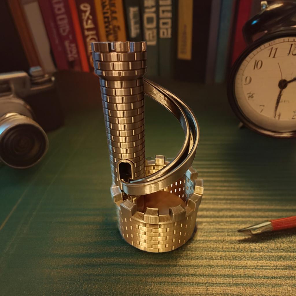 Castle Coin Slide Storage | Unique Piggy Bank | Decorative Money Organizer | Fun Coin Collector | Medieval Treasure Keeper - BatCountryCraftsUSA