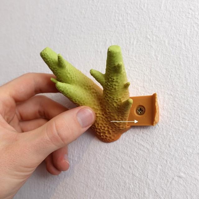 Coral Wall Hooks | Decorative Sea-Inspired Coat Hangers | Modern Ocean Art Wall Mount Hooks Set | Nature Home Decor - BatCountryCraftsUSA