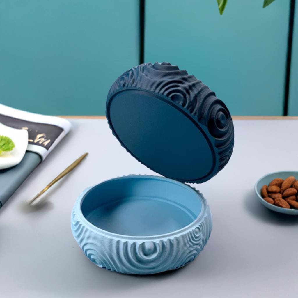 Waterdrop Stackable Storage Bowls | Modern Catch-All Tray Set | Decorative Desk Organizer | Nesting Bowls 3 Sizes - BatCountryCraftsUSA