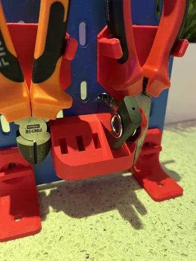 Usb Storage for Ikea Skadis | Pegboard Organizer | Flash Drive Holder | Home Office Storage | Workplace USB Mount - BatCountryCraftsUSA