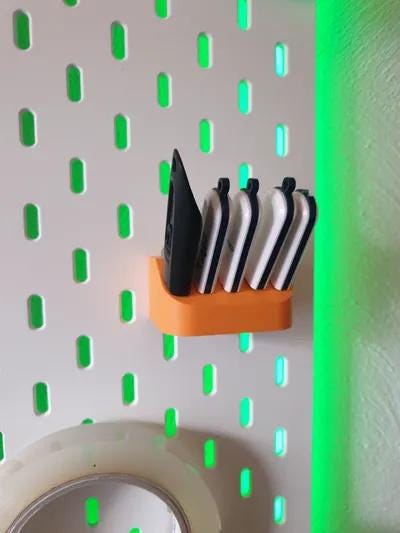 Usb Storage for Ikea Skadis | Pegboard Organizer | Flash Drive Holder | Home Office Storage | Workplace USB Mount - BatCountryCraftsUSA