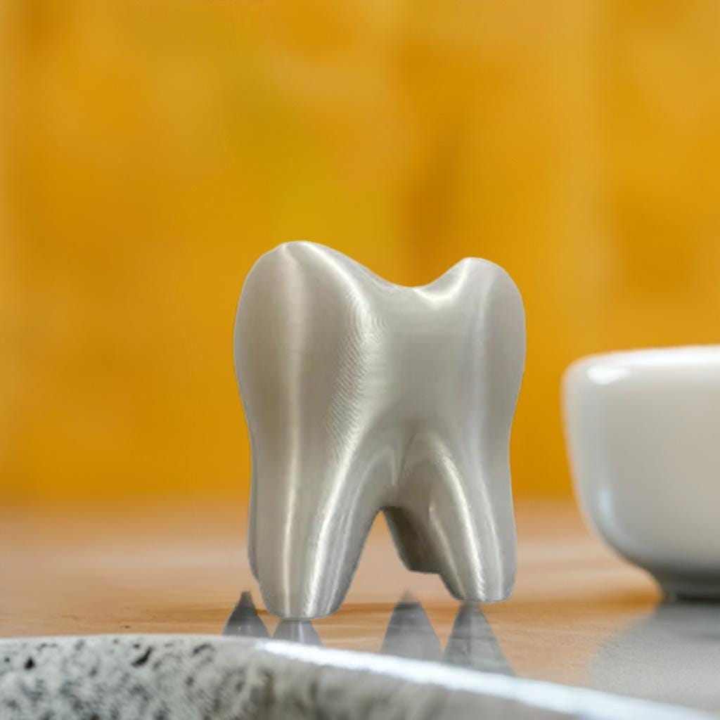 Tooth Shaped Toothbrush Holder | Dental Theme Bathroom Decor | Multiple Brush Stand | Fun Tooth Design | Kids Organizer - BatCountryCraftsUSA