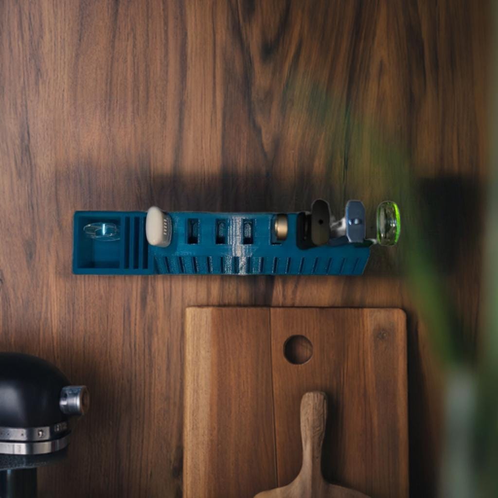 Wall Mount USB & SD Card Organizer | 8 USB + 15 MicroSD + 3 Sd Card Storage Solution | Tech Media Hub Station | Office Wall Mount Holder - BatCountryCraftsUSA
