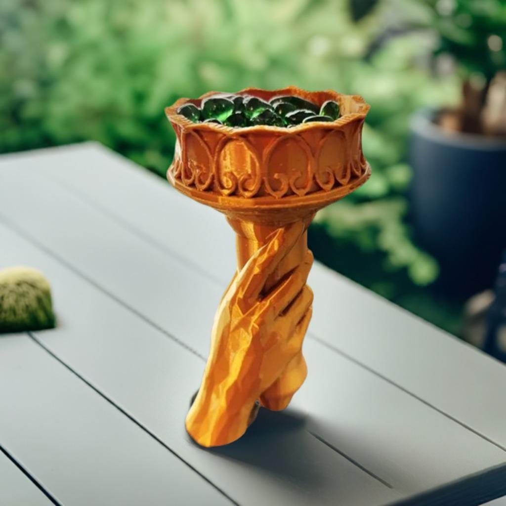 Liberty Torch Succulent Planter | Patriotic Plant Holder | Decorative Flower Pot | American Decor | USA Themed Planter - BatCountryCraftsUSA