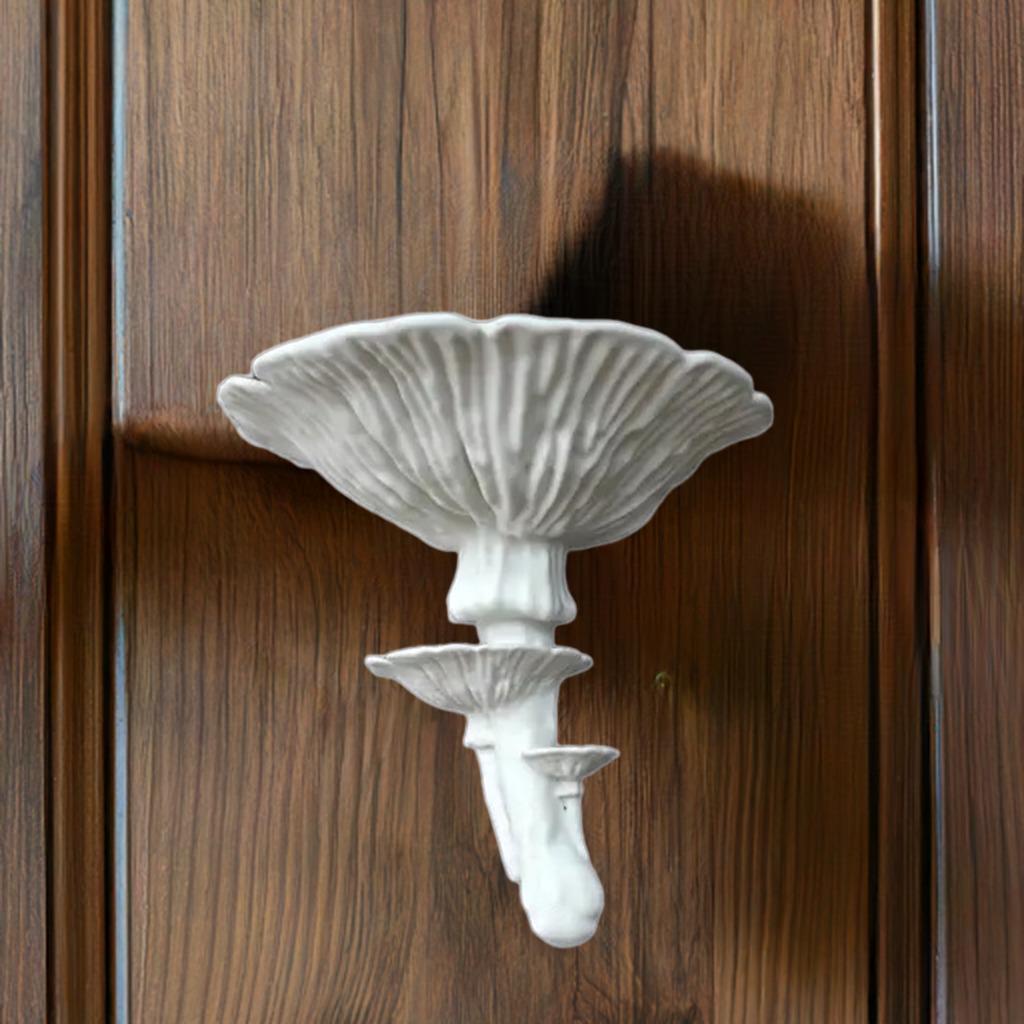 Mushroom Wall Shelf Display | Amanita Fungi Design | 2 Size Options | Woodland Wall Art | Nature Home Decor | Organic Wall Mount - BatCountryCraftsUSA