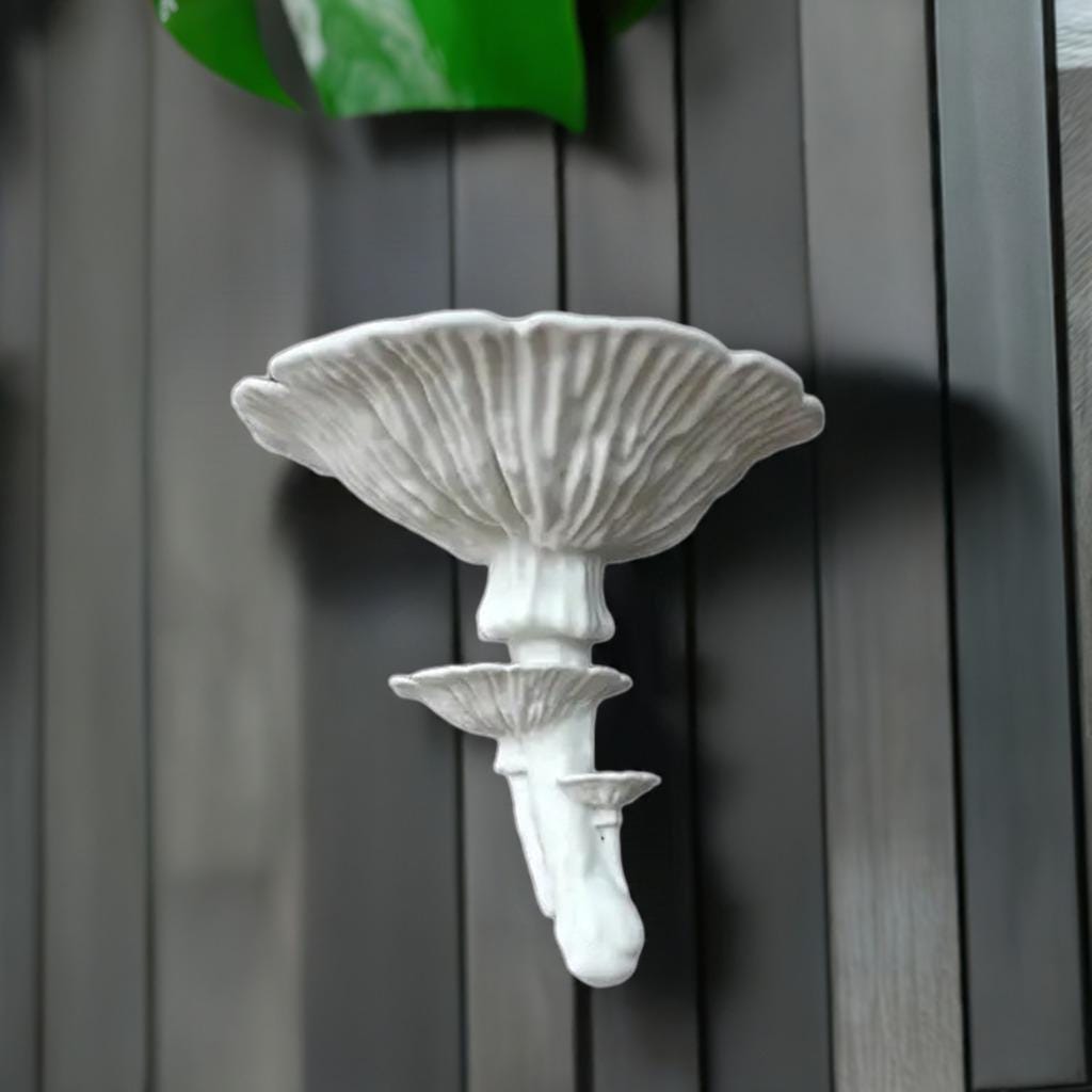 Mushroom Wall Shelf Display | Amanita Fungi Design | 2 Size Options | Woodland Wall Art | Nature Home Decor | Organic Wall Mount - BatCountryCraftsUSA