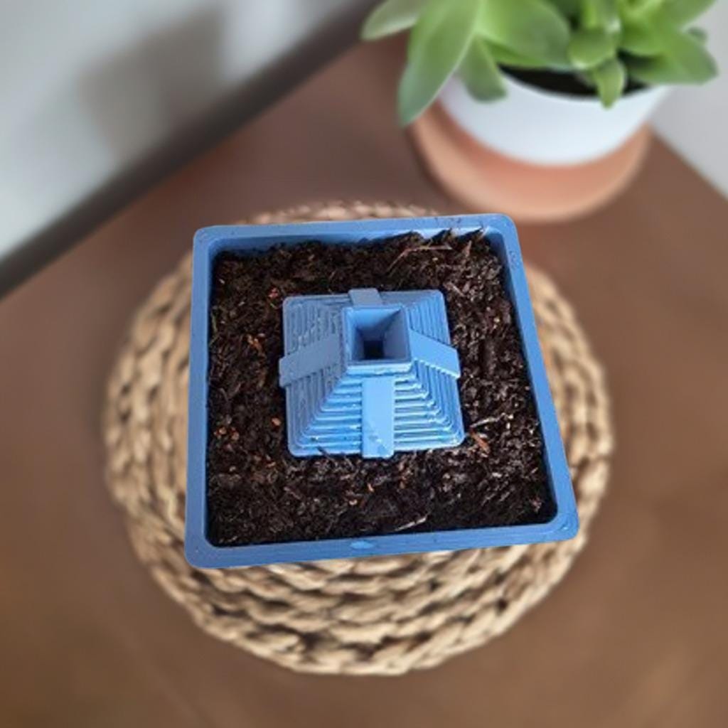 Mayan Pyramid Planter | Ancient Temple Plant Pot | Aztec Succulent Planter | Historical Decor | Mini Garden Display - BatCountryCraftsUSA