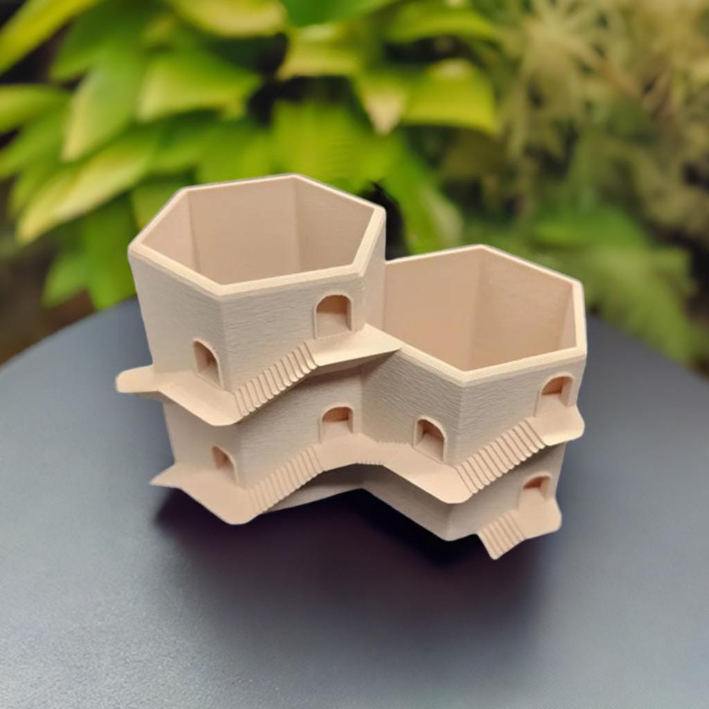 Double Mystery Door Planter | Succulent Pot with Drainage | Decorative Plant Holder | Two Size Options | Garden Decor - BatCountryCraftsUSA